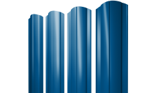 Штакетник Круглый фигурный Grand Line 0,45 PE lite RAL 5005 сигнальный синий