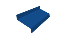 Отлив простой 50 Grand Line 0,5 Satin с пленкой RAL 5005 сигнальный синий (2м)
