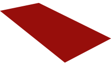 Плоский лист 0,5 Satin с пленкой RAL 3011 коричнево-красный