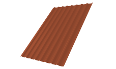 Профнастил С20B 0,5 Satin Matt TX RAL 8004 терракота