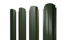 Штакетник П-образный A фигурный 0,5 Satin Matt TX RAL 6020 хромовая зелень