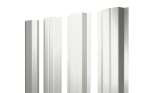 Штакетник П-образный A с прямым резом 0,5 Satin RAL 9003 сигнальный белый