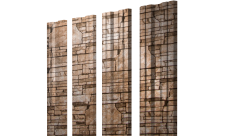 Штакетник Twin с прямым резом 0,45 Print Elite Sand Stone Twin с прямым резомColor