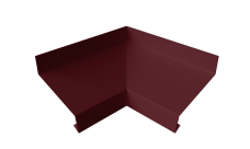 Угол отлива внутренний 70 0,45 PE-Double с пленкой RAL 3005 красное вино