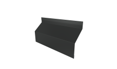 Ламель забора жалюзи Milan Slim стартовая/финишная для калиток и ворот 0,5 Satin RAL 7016 антрацитово-серый