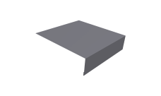 Планка околооконная простая 200х75 Grand Line 0,45 Drap TX RAL 7004 сигнальный серый (2м)