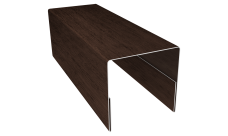 Планка П-образная заборная 20 0,45 Print-Double Premium Antique Wood (2,5м)