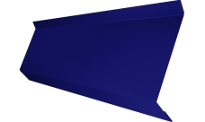 Планка примыкания в штробу 60 Grand Line 0,45 PE с пленкой RAL 5002 ультрамариново-синий (2м)