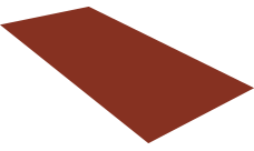 Плоский лист Grand Line 0,5 GreenCoat Pural BT RR 750 кирпично-красный (RAL 8004 терракота)