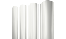 Штакетник Круглый фигурный 0,45 Drap TX RAL 9003 сигнальный белый