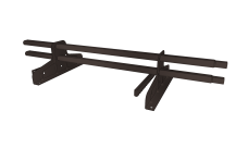 Снегозадержатель трубчатый для фальца Premium 45х25 RR 32 (1м) оцинкованное