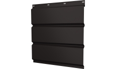 Софит металлический Классик v01 Grand Line без перфорации 0,5 Satin с пленкой RR 32 темно-коричневый