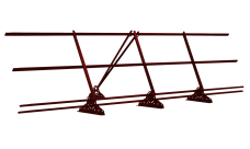 Ограждение кровельное со снегозадержателем Grand Line 0,9х3м RAL 3011