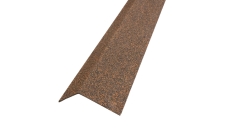 Планка карнизная Grand Line c базальтовой крошкой для мягкой кровли 100х65 роки медный 1,25м