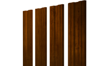 Штакетник Twin с прямым резом 0,45 Print-Double Premium Golden Wood Intense F