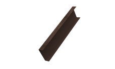 Декоративная накладка на столб универсальная 62х55 для забора жалюзи Grand Line 0,45 Print Premium Antique Wood TwinColor (2м)