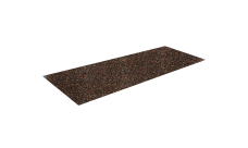 Лист плоский 1250мм для композитной черепицы Grand Line брауни (0,45м)