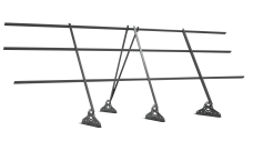 Ограждение кровельное Grand Line 1,2х3 RAL 9006