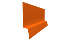 Планка начальная фальц 0,45 PE с пленкой RAL 2004 оранжевый (2м)