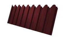 Профнастил С20A фигурный 0,5 Satin Matt TX RAL 3005 красное вино
