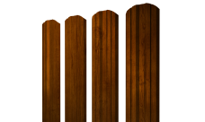 Штакетник Twin фигурный 0,45 Print-Double Premium Golden Wood Intense F