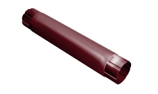 Труба круглая соединительная GL PU 90 мм 1 м RAL 3005 красное вино