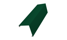 Декоративная накладка на столб универсальная угловая 62х55 для забора жалюзи Grand Line 0,45 Drap TX RAL 6005 зеленый мох (2м)