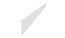 Ламель забора жалюзи Palermo стартовая/финишная для калиток и ворот 0,45 PE RAL 9003 сигнальный белый