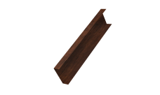 Декоративная накладка на столб универсальная 60х60 для забора жалюзи 0,45 Print-Double Premium Cherry Wood Dark F (2,5м)