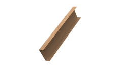 Декоративная накладка на столб универсальная 80х80 для забора жалюзи 0,45 Print Elite Honey Wood TwinColor (2,5м)