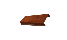 Ламель обратная стартовая/финишная забора жалюзи Texas 53мм для калиток и ворот (с заполнением ламелями 125) 0,45 Print Elite Rowan TwinColor