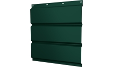 Софит металлический Классик v01 Grand Line без перфорации 0,45 Drap TX с пленкой RAL 6005 зеленый мох