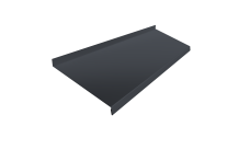 Отлив простой 250 0,7 PE с пленкой RAL 7024 мокрый асфальт (3м)