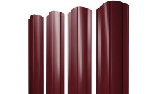 Штакетник Круглый фигурный 0,5 Satin Matt RAL 3005 красное вино