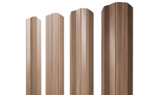 Штакетник М-образный A фигурный 0,45 Print Elite Honey Wood TwinColor