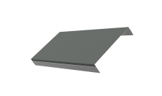 Ламель обратная 150 забора жалюзи Texas 0,45 PE RAL 7005 мышино-серый