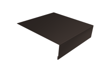 Планка лобовая/околооконная простая 190х50 0,5 Velur X RR 32 темно-коричневый (2м)