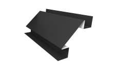 Планка угла внутреннего сложного Блок-Хаус new Grand Line 0,5 PurPro Matt 275 RAL 7016 антрацитово-серый (3м)