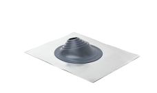 Проходной элемент MF угловой №1 (75-200мм) +240 силиконовый (металлический неокрашенный фланец) серый