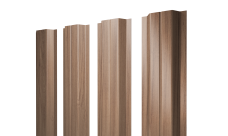 Штакетник П-образный A с прямым резом 0,45 Print Elite Honey Wood TwinColor