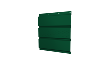 Софит металлический Grand Line центральная перфорация 0,5 Satin Matt TX с пленкой RAL 6005 зеленый мох