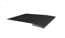 Планка начальная 0,45 Drap ST RAL 7016 антрацитово-серый (2м)