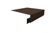Планка околооконная сложная 200х50х18 (j-фаска) Grand Line 0,45 Drap TwinColor RAL 8017 шоколад (2м)
