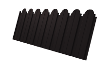 Профнастил C10B фигурный 0,5 Satin Matt TX RAL 9005 черный