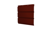 Софит металлический Grand Line без перфорации 0,5 Satin с пленкой RAL 3009 оксидно-красный