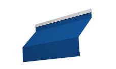 Ламель забора жалюзи Milan 0,5 Satin RAL 5005 сигнальный синий