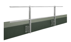 Ограждение кровельное для парапета с боковым креплением 2,0х0,9м оцинкованное