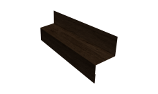 Отлив межэтажный 35 0,45 Print-Double Premium Antique Wood (3м)