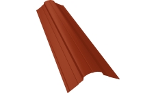 Планка конька фигурного 70х70 Grand Line 0,5 Satin Matt RAL 8004 терракота (3м)