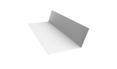 Планка примыкания 150х250 Grand Line 0,45 Drap с пленкой RAL 9003 сигнальный белый (2м)